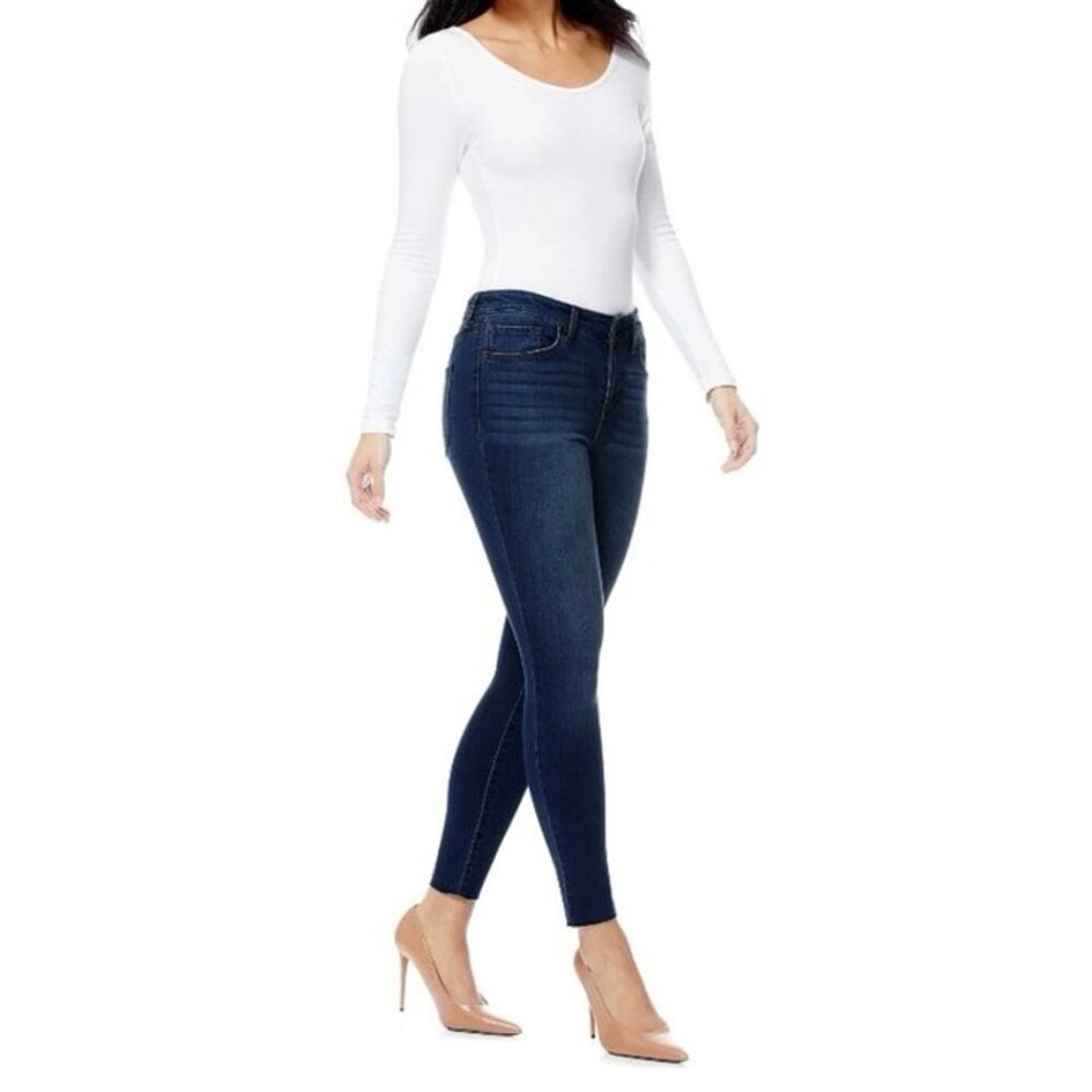 SOFIA Skinny Ankle Jeans Dark Blue Wash Size 6 Stretch